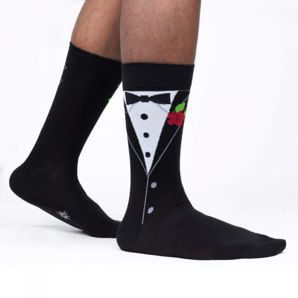 Black tie sokken