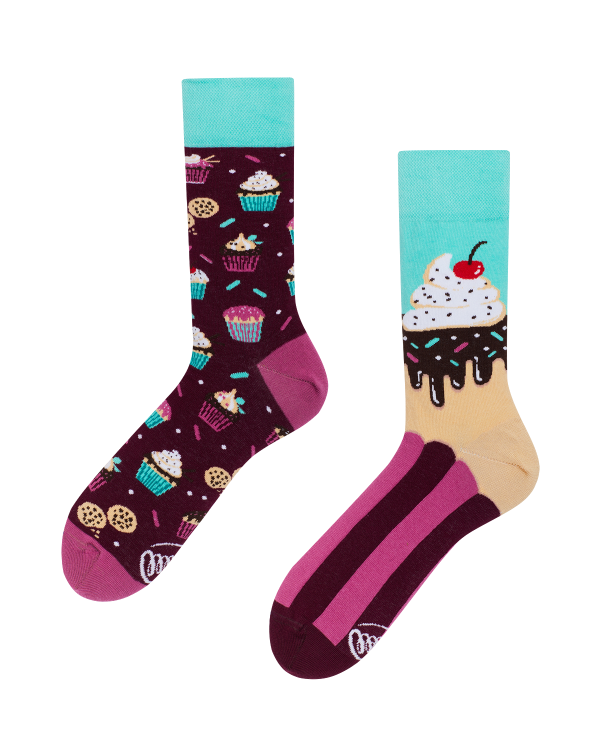 mooie vrolijke cupcake sokken van many mornings