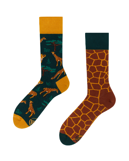 Giraffe sokken - Many Mornings. Mooie giraffe sokken