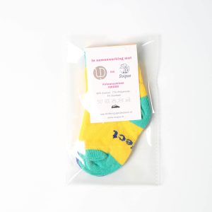 Sokken Voor Wereld-Downsyndroom Dag, Babysokjes Achterkant