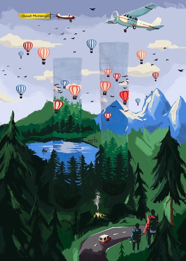 Ballonnen Sokken - Many Mornings - Adventure Balloon