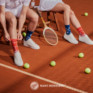 Tennis Sokken - Many Mornings - Grand Slam Aan De Voeten